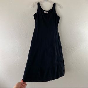 Everlane Size XS Black Cotton Scoop Neck Sleeveless Flowy Midi Length Maxi Dress